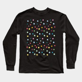 Painted Polka Dot Pattern Long Sleeve T-Shirt